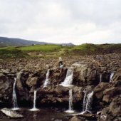 Acting fumarole in Geyzernaya (Gazer) River